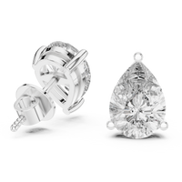 white gold earrings