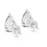 white gold earrings