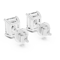 white gold earrings