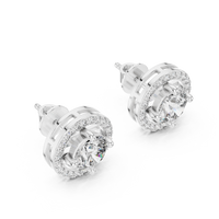 white gold earrings
