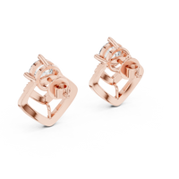 rose gold earrings