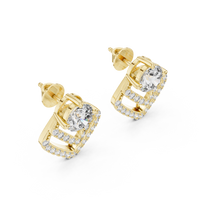 yellow gold earrings