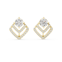 yellow gold earrings