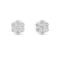 Lab Grown Diamond Cluster Earrings
