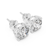 white gold earrings