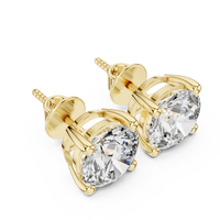 yellow gold earrings
