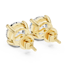 yellow gold earrings
