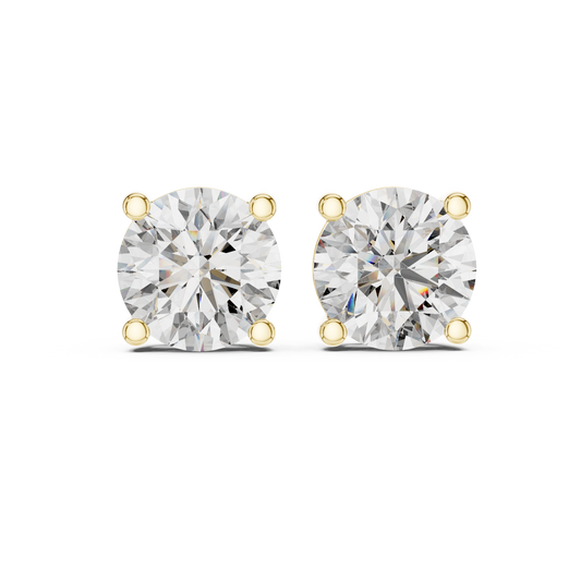 yellow gold earrings