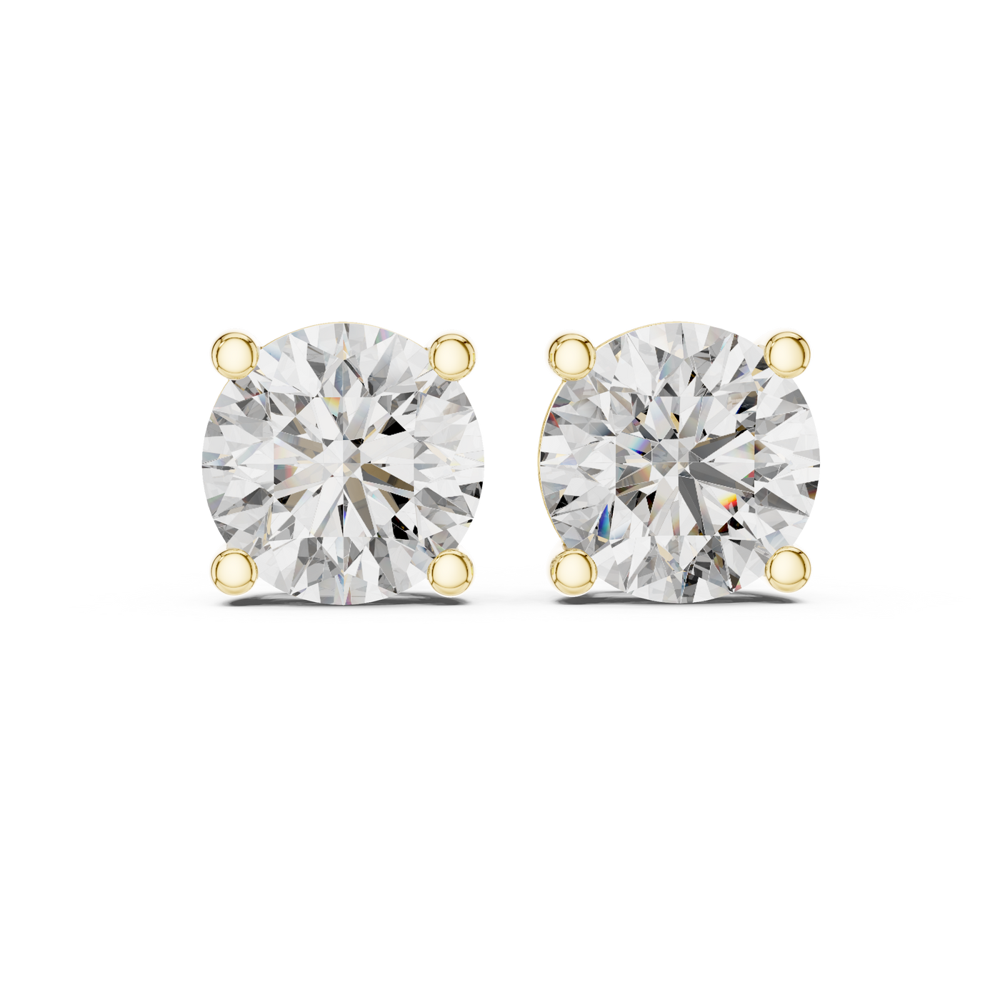 yellow gold earrings