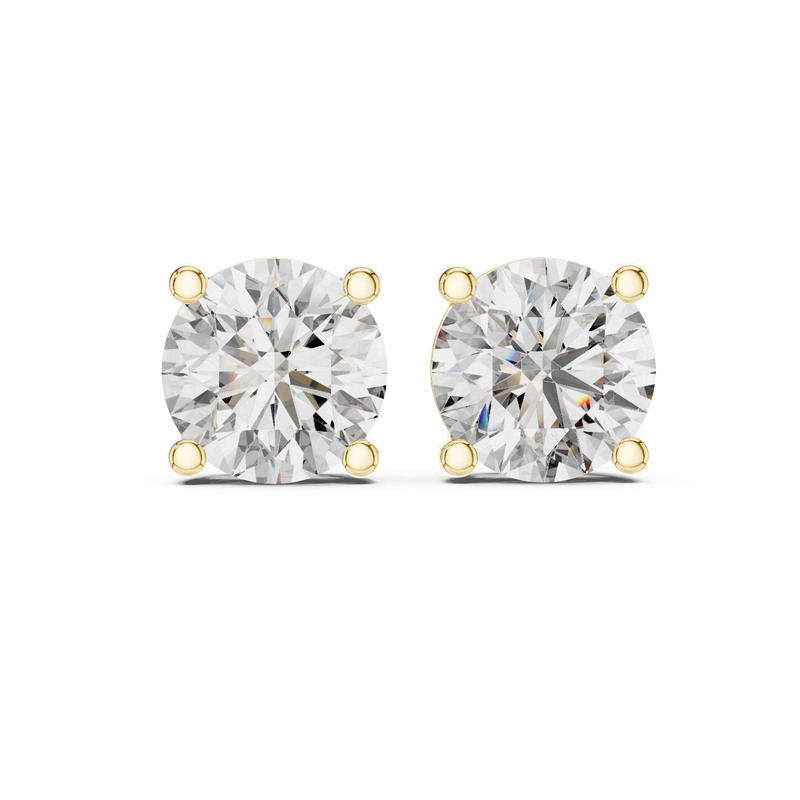 yellow gold earrings
