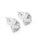 white gold earrings