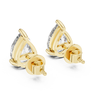 yellow gold earrings