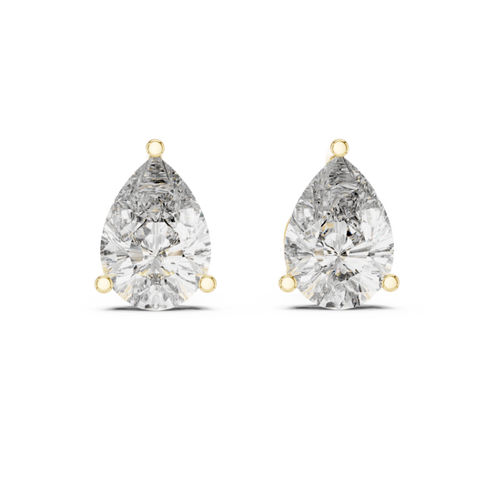 yellow gold earrings