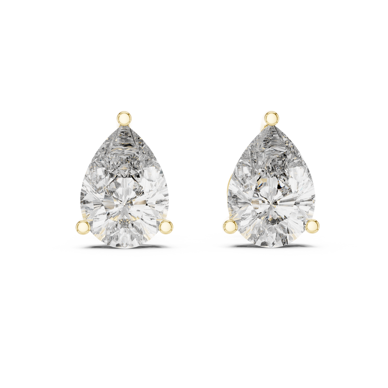 yellow gold earrings