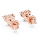 rose gold earrings