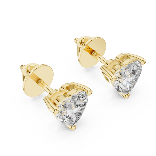 yellow gold earrings
