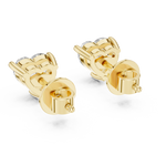 yellow gold earrings