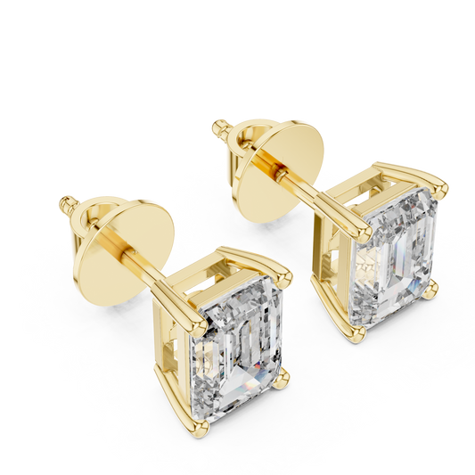 yellow gold earring
