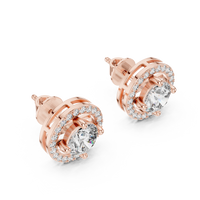 rose gold earrings