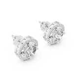 white gold earrings