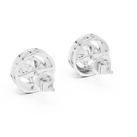 white gold earrings