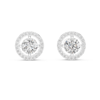 white gold earrings