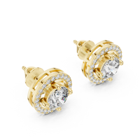 yellow gold earrings