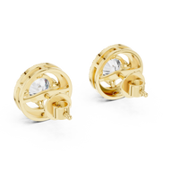 yellow gold earrings