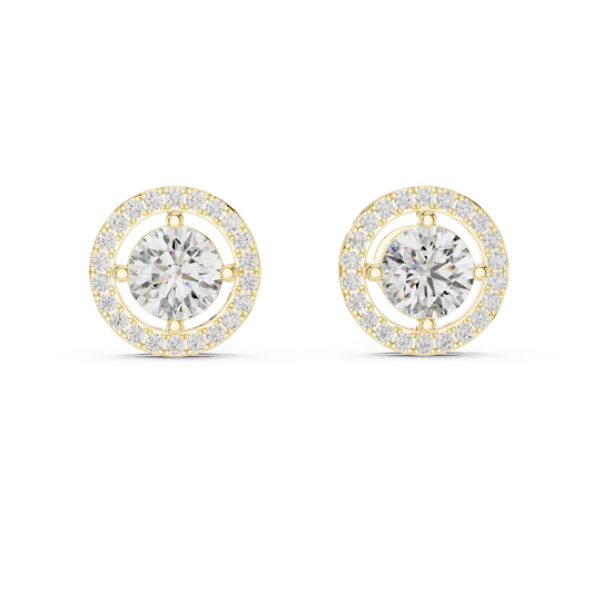 yellow gold earrings