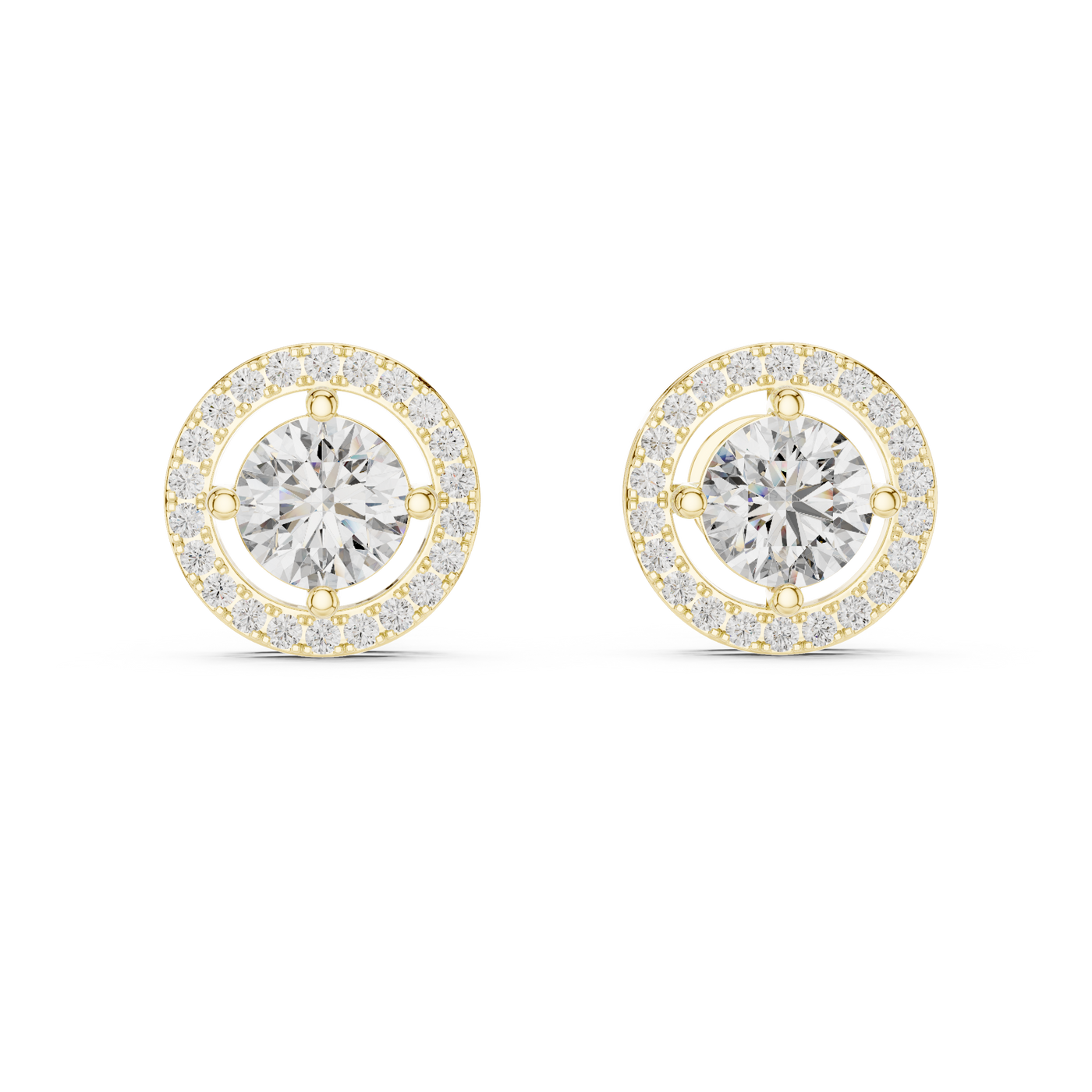 yellow gold earrings