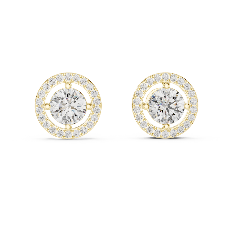 yellow gold earrings