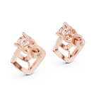 rose gold earrings