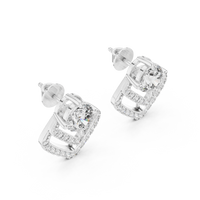 white gold earrings