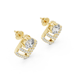 yellow gold earrings