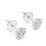 Lab Grown Diamond Cluster Earrings