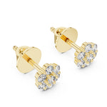 Lab Grown Diamond Cluster Earrings