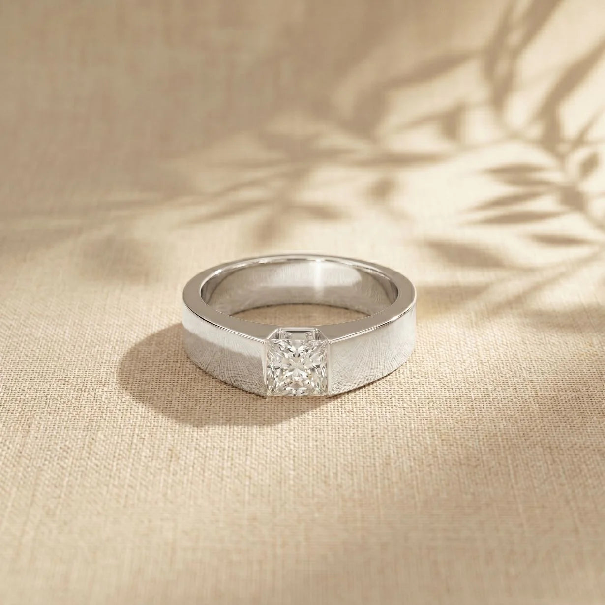 Moissanite Ring silver