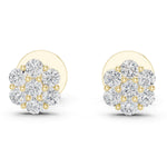 Lab Grown Diamond Cluster Earrings