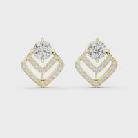 yellow gold earrings