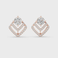 rose gold earrings