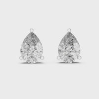 white gold earrings