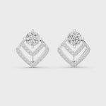 white gold earrings