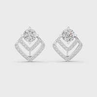 white gold earrings