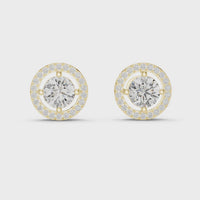 yellow gold earrings