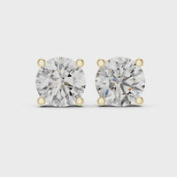 yellow gold earrings